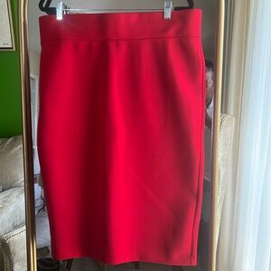 Elegant Red Women's Skirt